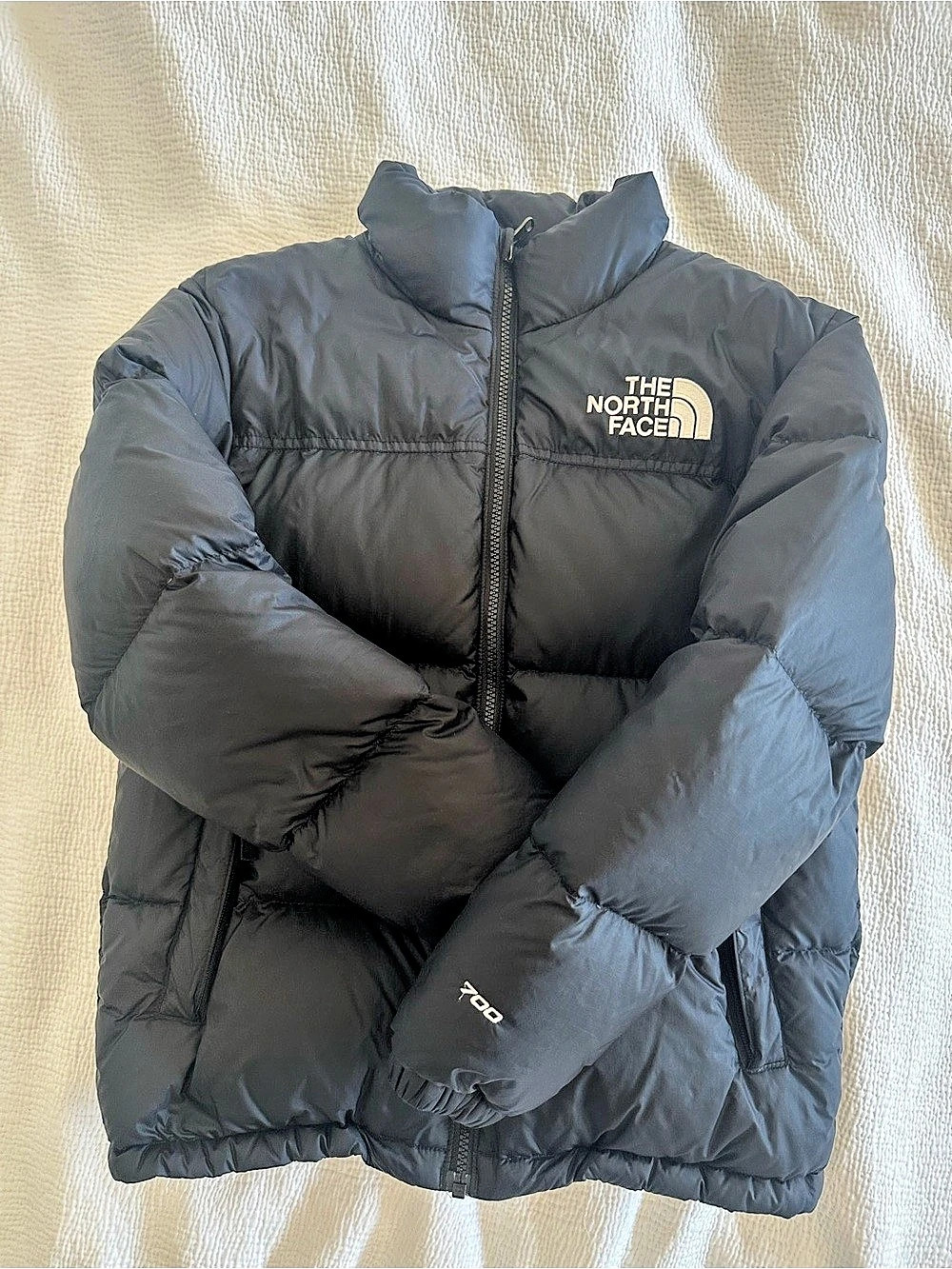 The North Face 1996 Retro Nuptse Jacket Kids Black Puffer Jacket Size Large Like
